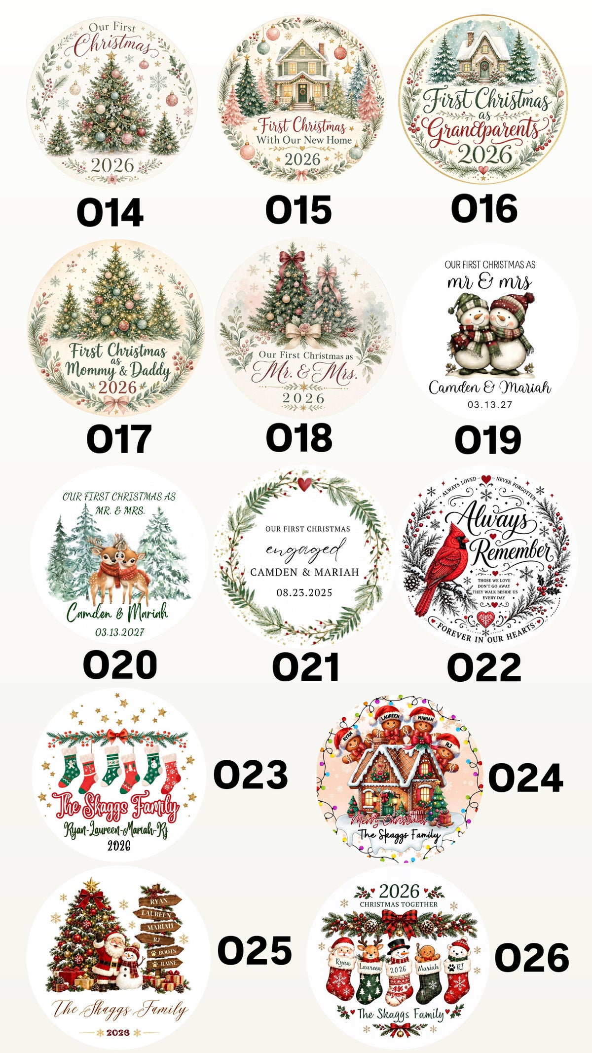 Sublimation Christmas Ornaments