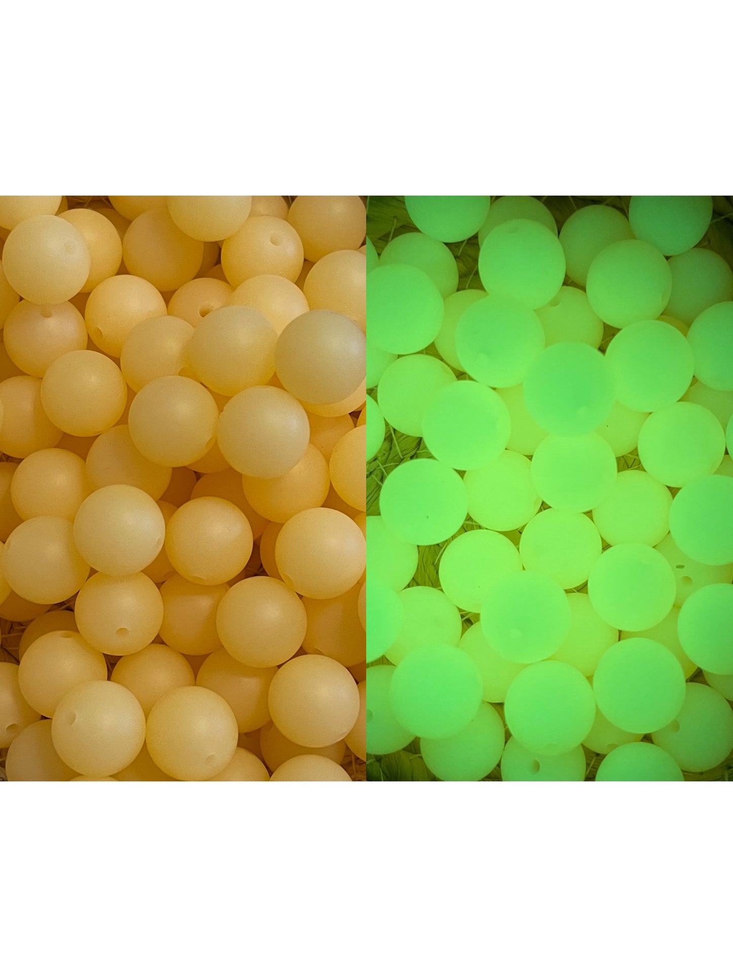 15mm Glow Beads