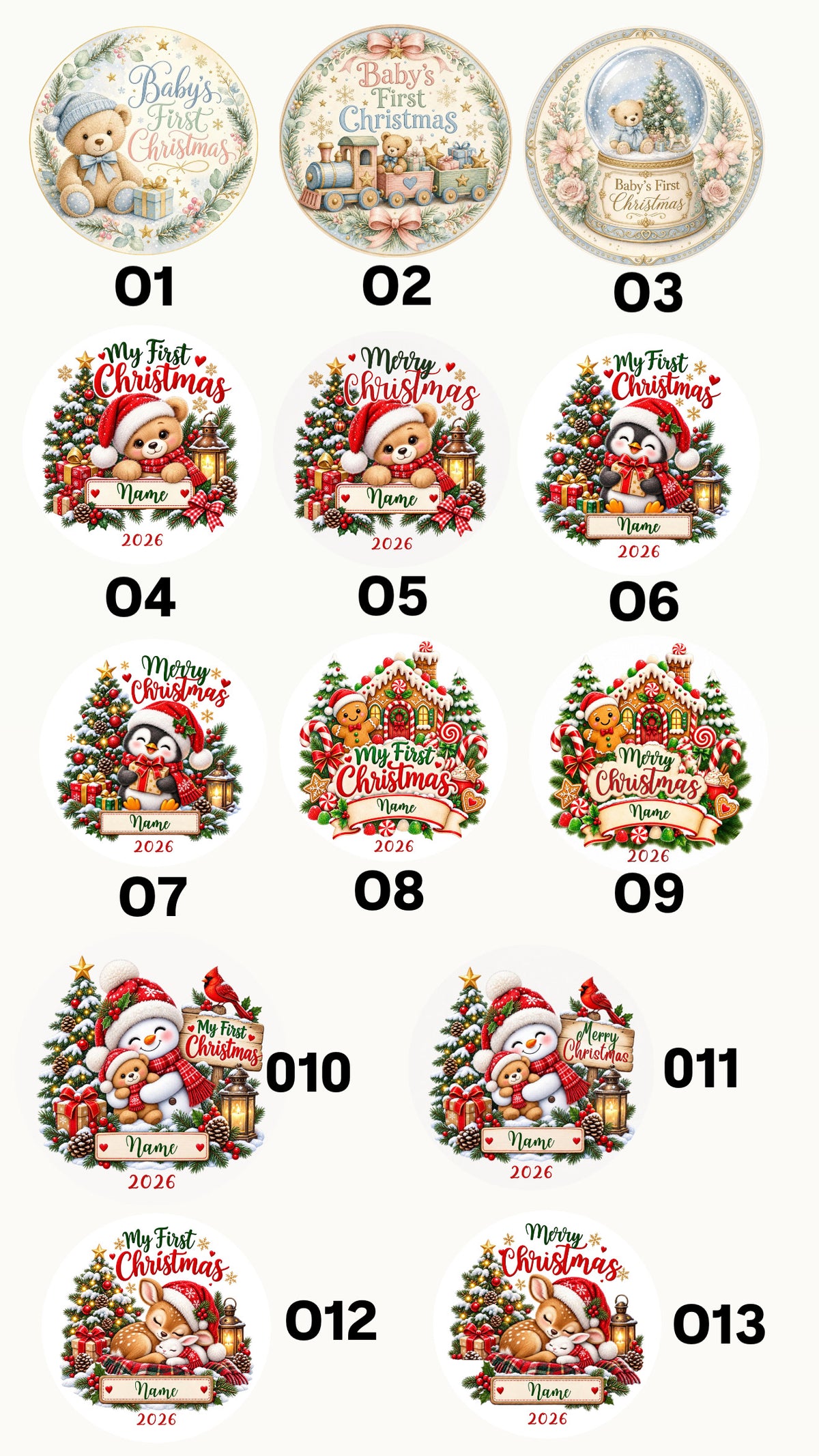 Sublimation Christmas Ornaments