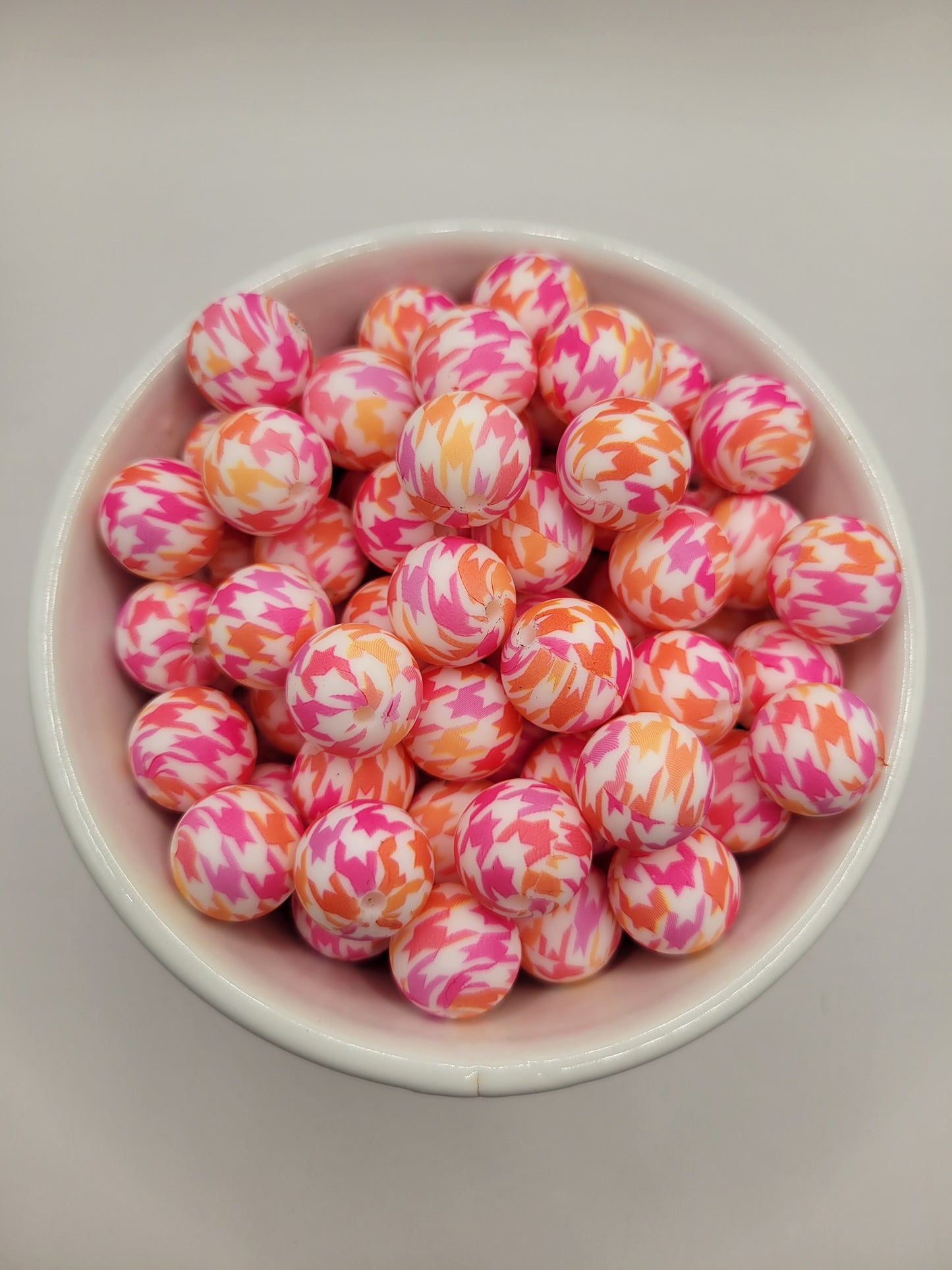 25 count Pattern 15mm Silicone Beads