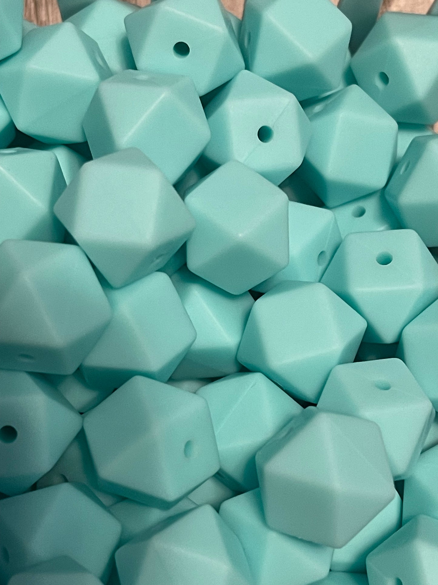 14mm Hexagon beads (25 count)