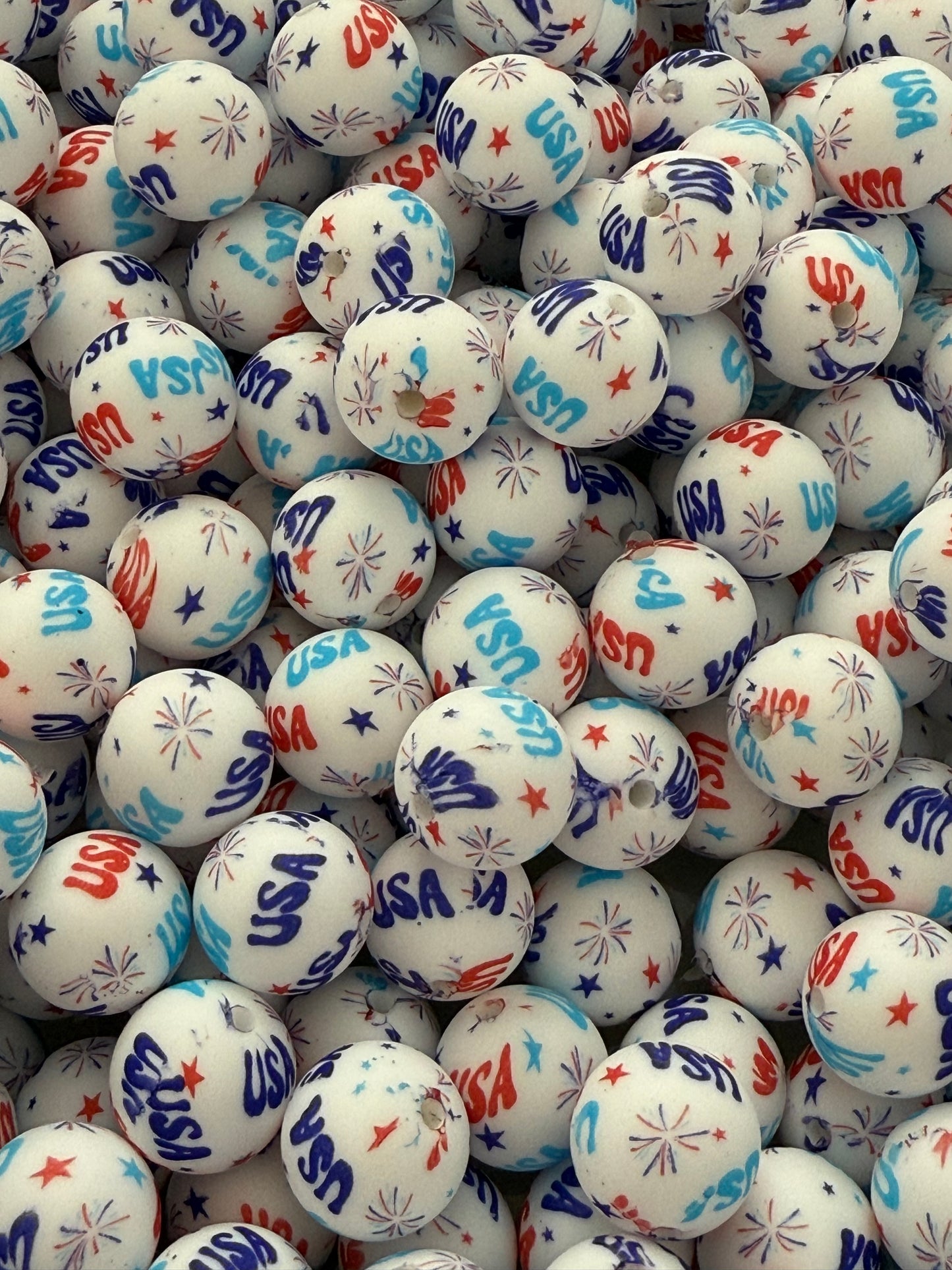 25 count Pattern 15mm Silicone Beads