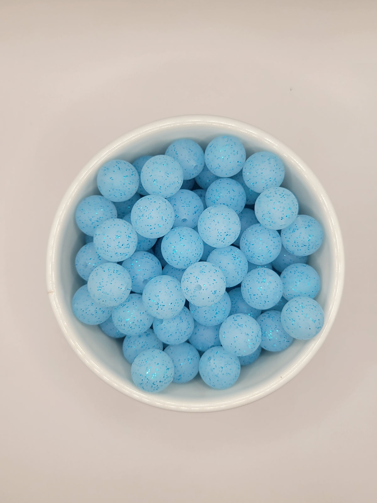 15mm Glitter Beads