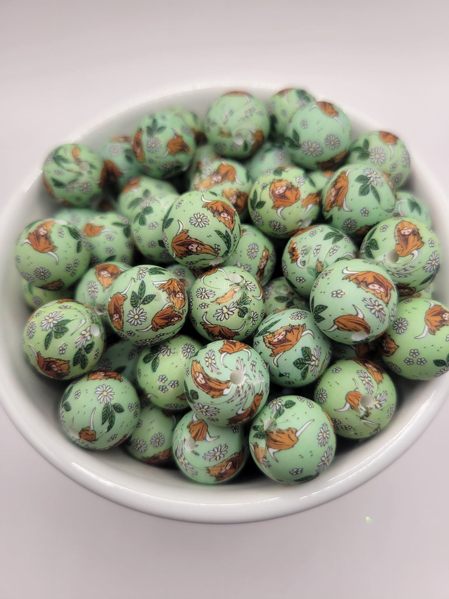 25 count Pattern 15mm Silicone Beads